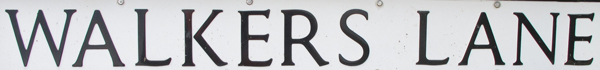 Walkers Lane Sign