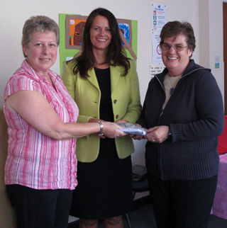 Handing over the money